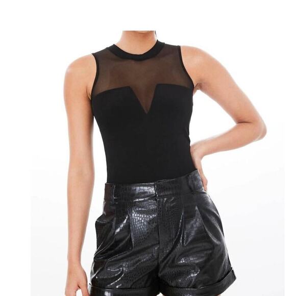 NEW NWT Generation Love Paz Mesh Top Sleeveless Black size Small - Picture 1 of 8
